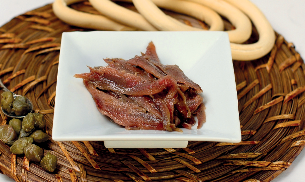 Alici a filetti in olio