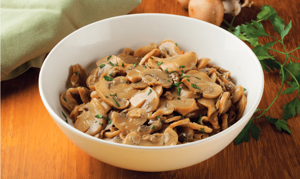 Funghi champignons trifolati al vegetale