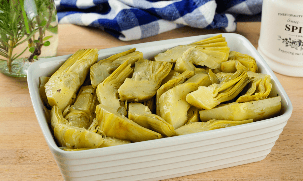 Spicchi di carciofo in olio