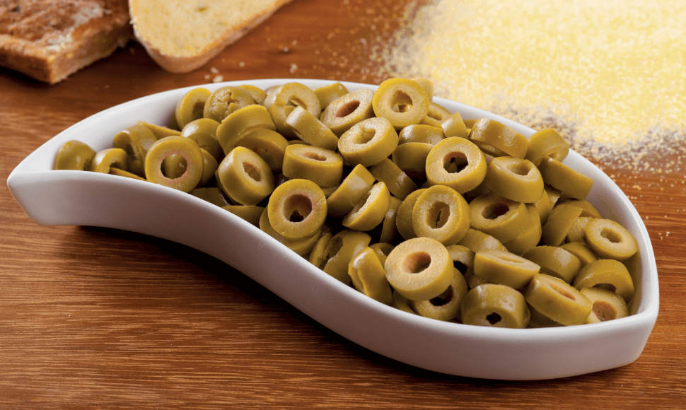 Olive verdi a rondelle