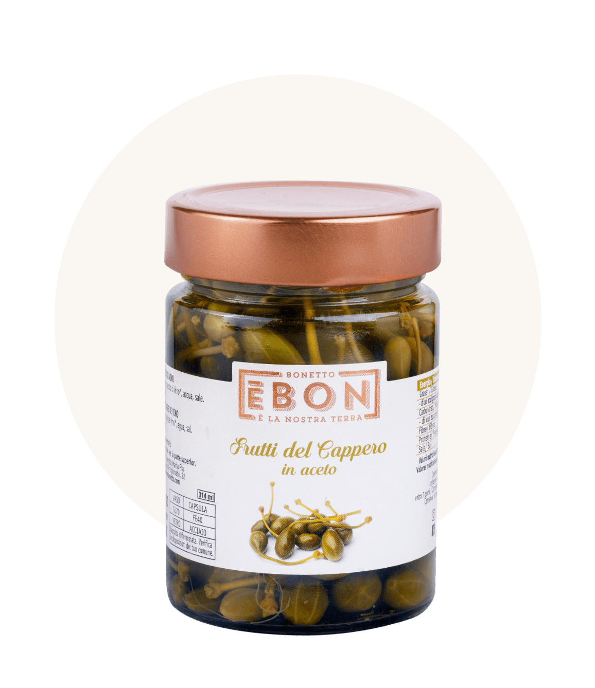 CAPPERI CON GAMBO in aceto