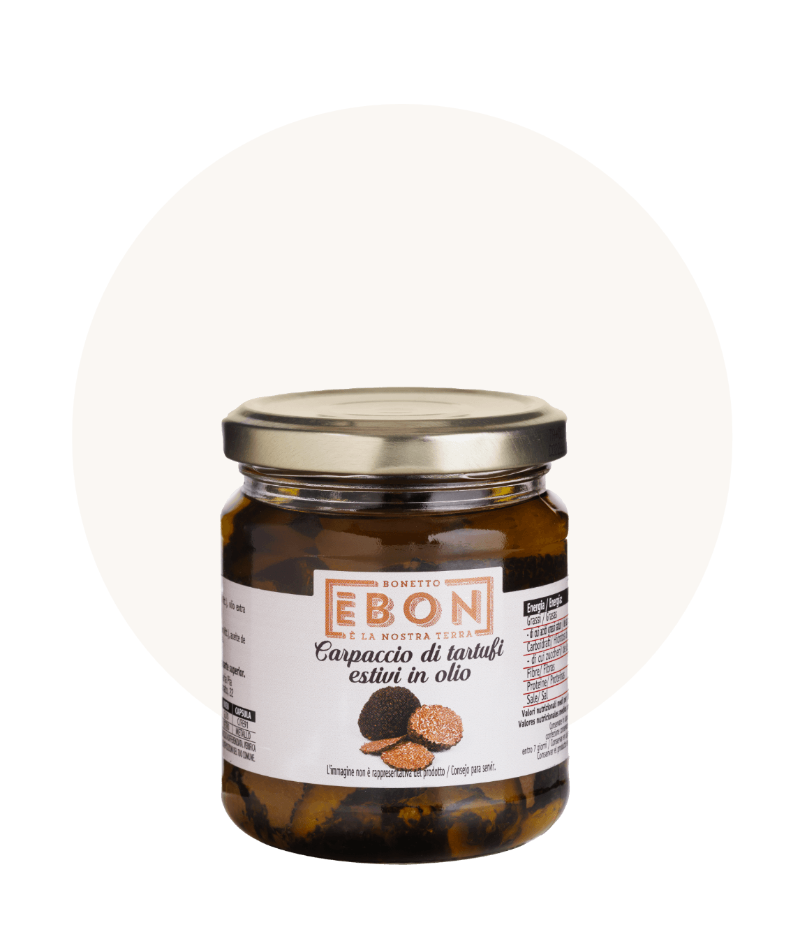 CARPACCIO DI TARTUFI ESTIVI in olio extravergine di oliva