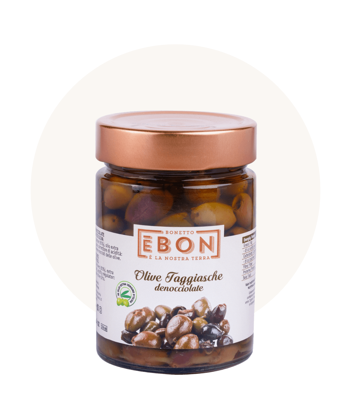 OLIVE TAGGIASCHE in olio extravergine di olive